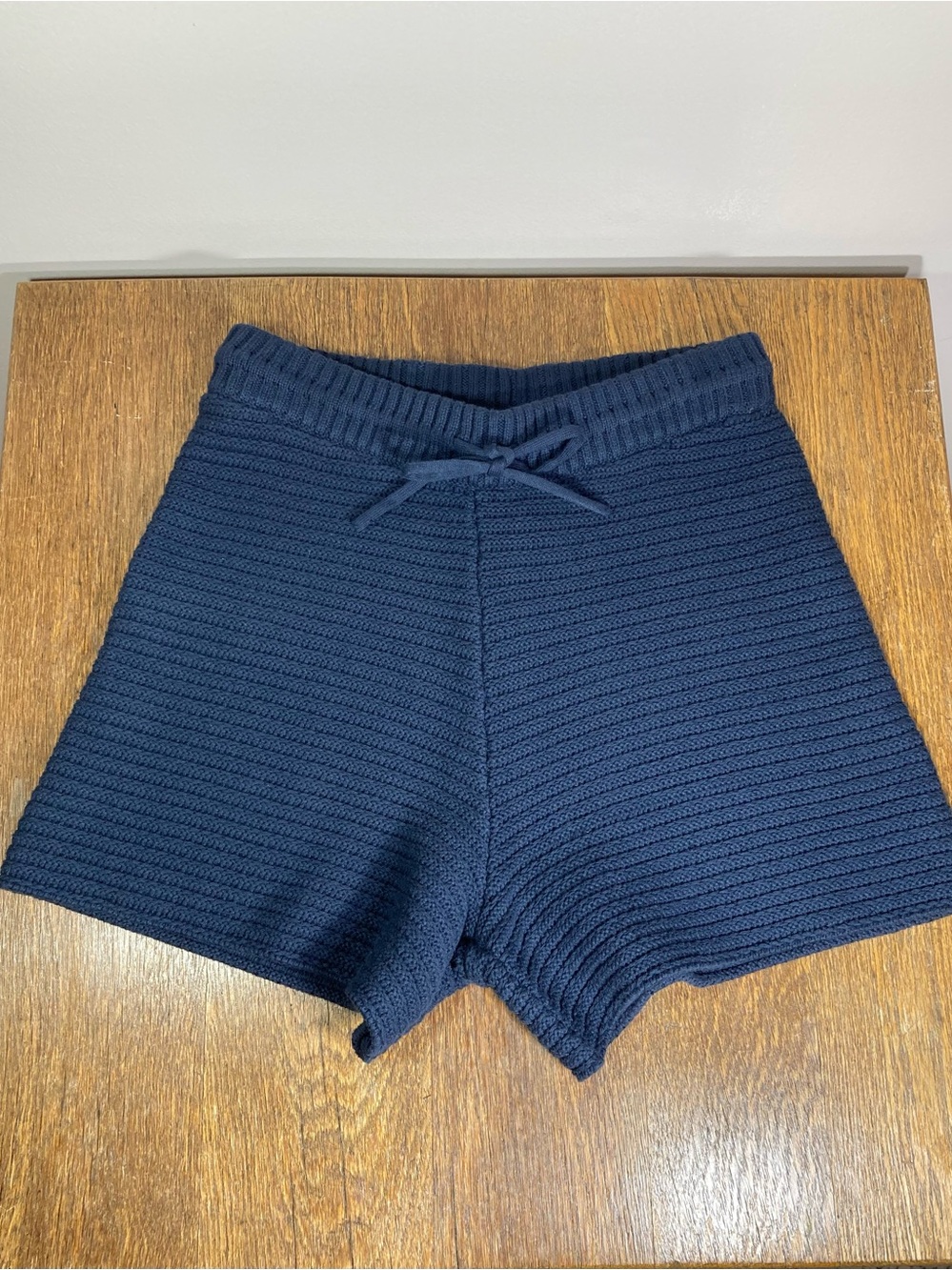 Magaschoni Dk Navy Women’s Size Small 100% Cotton Crochet Shorts